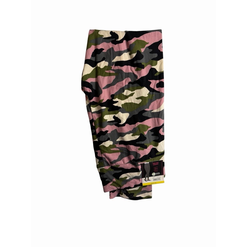 NOBO no boundaries womens high rise ankle leggings size large 11 13 camo